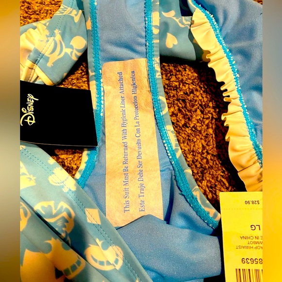 Hottopic Disney AliceinWonderland highwaisted bottoms+collared swim top - Picture 5 of 6